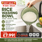 🍚 Wash Rice Without Losing a Grain – Fine Mesh Colander Bowl with Handle. UK Stock
