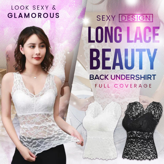 🔥Long Lace Beauty Back Undershirt(49% OFF NOW!!!)