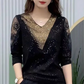 🔥2 pieces free shipping🔥【M-4XL】New versatile diamond lace blouse for all body types