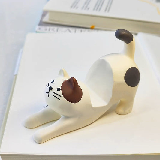 Stretching Cat Phone Stand for Desk
