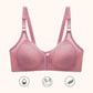 Thin wireless push-up bra with buckle front