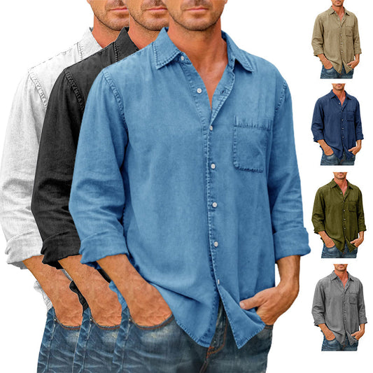 Men's Denim Style Shirt