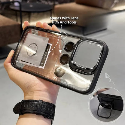 iPhone Lens Protector Case with Protective Bracket |free lens protector