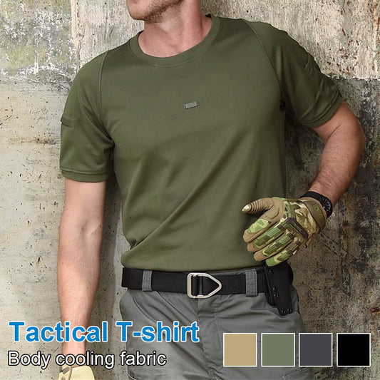 Elastic and quick-dry tactical T-shirt