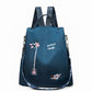 Floral Embroidered Waterproof Oxford Backpack（50% OFF）