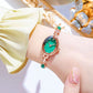 Women’s Elegant Jade Bracelet Watch