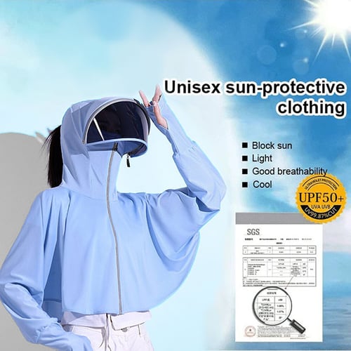 Ice Silk UV Protection Hooded Windbreaker Jacket[50 Times Sun Protection]