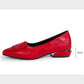 Women's Pointy flat lethear shoes