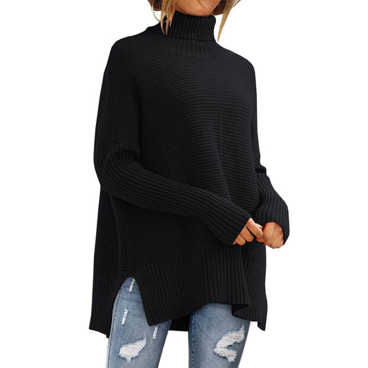 Women's Turtleneck Long Sleeve Sweater - Buy 2 Free Shipping