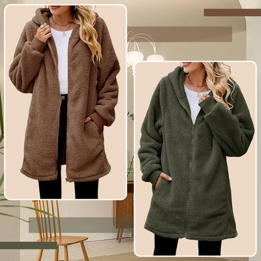Thoughtful gift! 🎁Women's Winter Loose Plush Long Sleeve Hooded