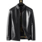 Men’s Warm Plush Lining Leather Jacket Coat - Gift for Him!