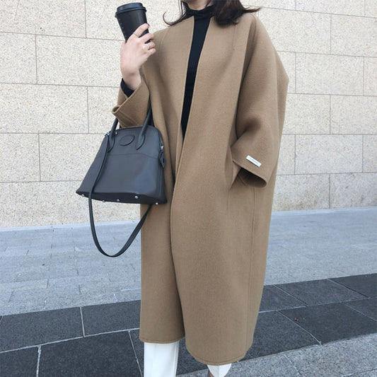 【🎁Best Gift-Winter 】Women's Elegant Fashion Solid Color Long Coat
