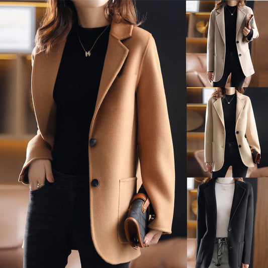 🎁[Best Gift] Limited-Time 50% Off-23 Years New Fall And Winter Wool Short Jacket