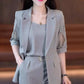 ⏰Last day sales🔥- Woman's Fashionable And Slim Blazer 3-piece Suit Set(🎁FREE SHIPPING)