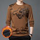 ✨2024 Latest Fashion-Men's Thickened Warm Round Neck Pullover Sweatshirt